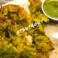 Veggie patty  at Chat Patti in Decatur