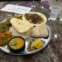 Vegan Deluxe Thali at Chat Patti in Decatur