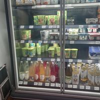 vegan yogurt at Biocoop Cosmos in Perpignan