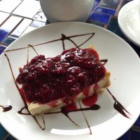 vegan cheese cake  at Boticasol in Armenia