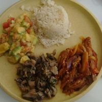 Lunch of the day at Boticasol in Armenia