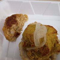Chickpea Tart & "Crab" Cake at Harmony Bakery in Baltimore