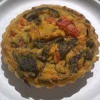 Vegan quiche at Harmony Bakery in Baltimore
