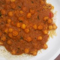 Chickpea curry at Raja Rani in Heidelberg