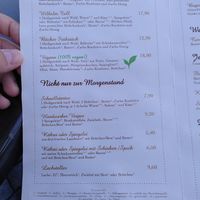 Speisekarte (eine vegane Option) at Laib und Leben in Heidelberg