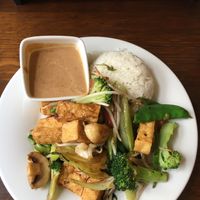 dish 218 with peanut sauce instead of yellow coconut sauce at Saigon Sonne in Heidelberg