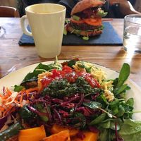 Vegan Salad & Burger. ?  at Beyond the Kale in Bath