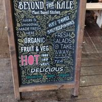 adverts outside at Beyond the Kale in Bath