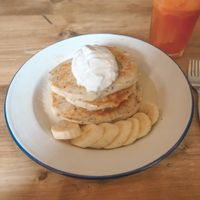 Gluten free pancakes!  at Beyond the Kale in Bath