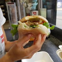 Southern fried chicky burger - the best on offer we think! at VBites - Holland & Barrett in Chester