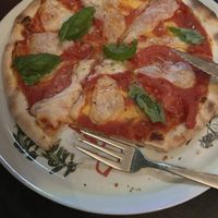 Margherita mit veganem Mozzarella  at Pizzeria Caravella in Mannheim