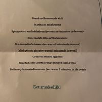 The exquisite menu at FOAM in The Hague