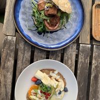 BLT and pancakes  at FOAM in The Hague