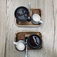 Coffee with oat milk  at FOAM in The Hague