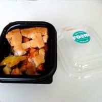 Amazing apple pie with coconut cream at FOAM in The Hague