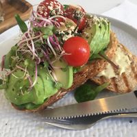 Avocado sandwich at FOAM in The Hague
