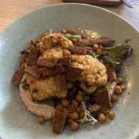 Roasted Cauliflower 18,50€ Tempeh Bacon 2,50€  at FOAM in The Hague