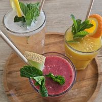 Smoothies and juices at FOAM in The Hague
