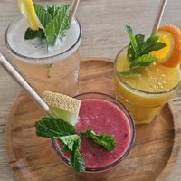 Smoothies and juices at FOAM in The Hague