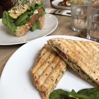 Cheese toast and avo sandwich  at FOAM in The Hague