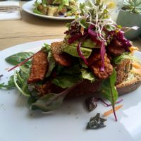 Tempeh bacon & avocado sandwich at FOAM in The Hague
