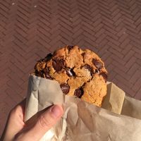 vegan chocolate chip cookie! at FOAM in The Hague