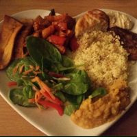 A bit of everything...food was yummy  at LoveGift Vegan Cafe in South East London
