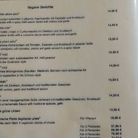 Veganes Menü at Saron in Heidelberg