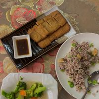 vegan eel at Fuyue Xianju Vegetarian Restaurant in Macau