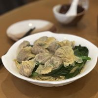 Dried wanton noodles   at Fuyue Xianju Vegetarian Restaurant in Macau