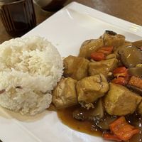Tofu and veggies!  at Fuyue Xianju Vegetarian Restaurant in Macau