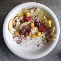 over night oats bowl at The Bowl - Warschauer Str in Berlin