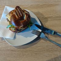 Vegan breakfast bagel! at The Bowl - Warschauer Str in Berlin