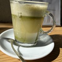 Matcha, the second one (the first one we received with spoiled milk)   at Sweet Irene in Bergamo