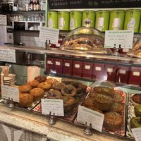 Counter with sweet options  at Sweet Irene in Bergamo