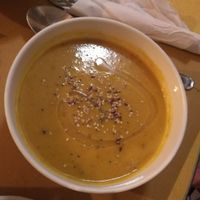 Pumpkin veloute at Sweet Irene in Bergamo