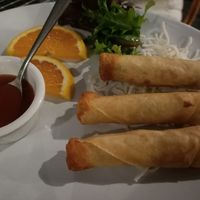 Spring rolls at West End Garden in South Brisbane