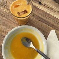 Soup and juice at Bar do Girassol in Amarante