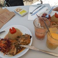 Main course at Bar do Girassol in Amarante