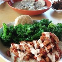Herc bowl and Biscuits and Gravy at Bean Vegan Cuisine in Asheville
