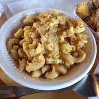 The Mac n cheese was not very appetizing to eat or look at at Bean Vegan Cuisine in Asheville