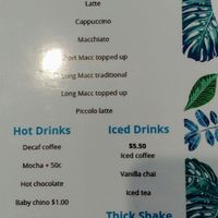 Menu at Earthy Eating Cafe in Lyndhurst