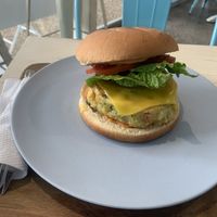Vegan Burger at Earthy Eating Cafe in Lyndhurst