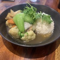 Vegetable Stir Fry & Rice at Fina's 2 in Fitzroy