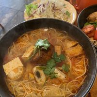 Crab noodle soup. Just ok    at Fina's 2 in Fitzroy