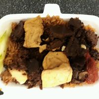 Veg duck rice (yay got yam rice today!) at Foy Yin Vegetarian Food 佛音素食 - AMK 628 Market in Northeast Singapore