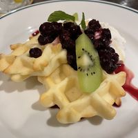 Gluten-free waffles  at Cori in Tokyo