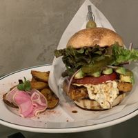 Amazing teryaki burger! at Cori in Tokyo