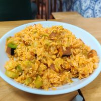 Portuguese fried rice at Sunflower Vegetarian - Gira-sol in Macau