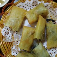 Spring Rolls were a bit oily but still tasty at Thai Vegan 安泰來泰式素食 in Macau